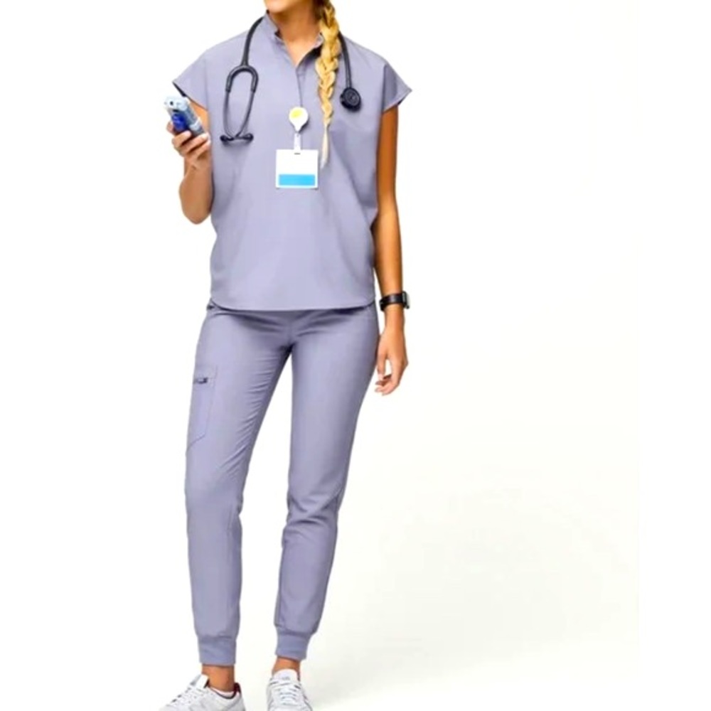 Figs XS Vapor blue scrub set